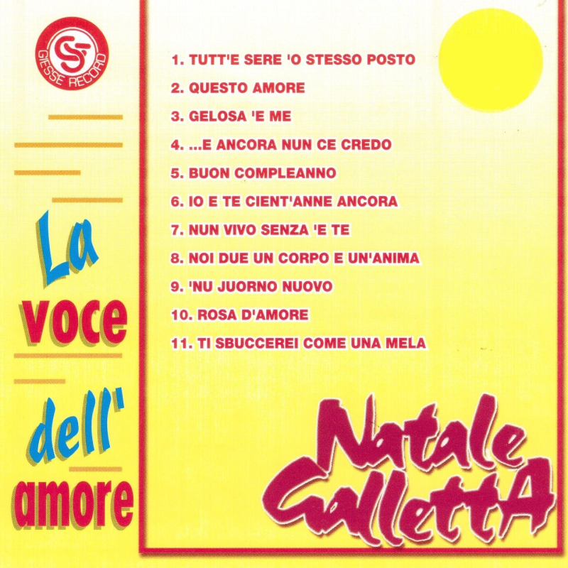 NATALE GALLETTA - LA VOCE DELL'AMORE